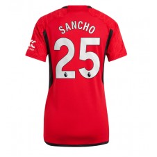 Manchester United Jadon Sancho #25 Hemmatröja Dam 2023-24 Korta ärmar